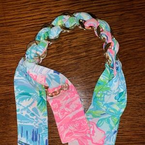 Lilly Pulitzer scarf bracelet w adjustable closure